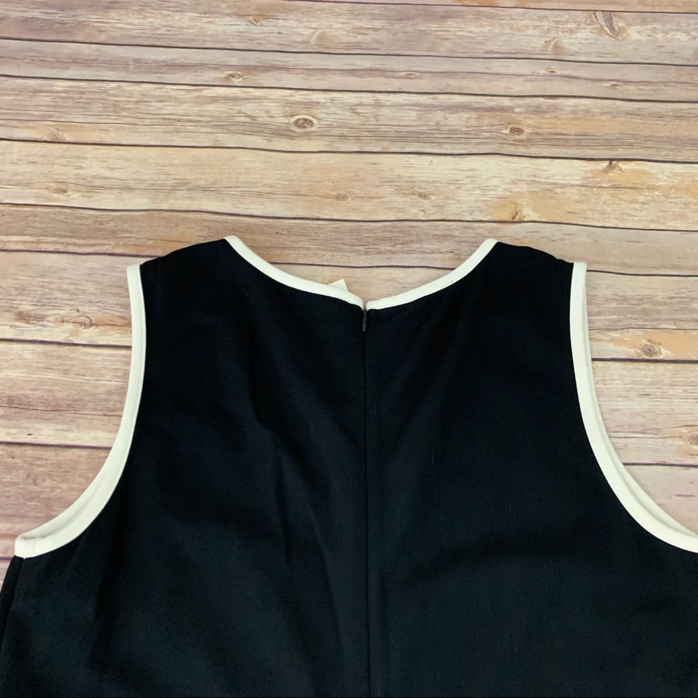 Talbots black and cream ponte knit sheath dress - Picture 8 of 10